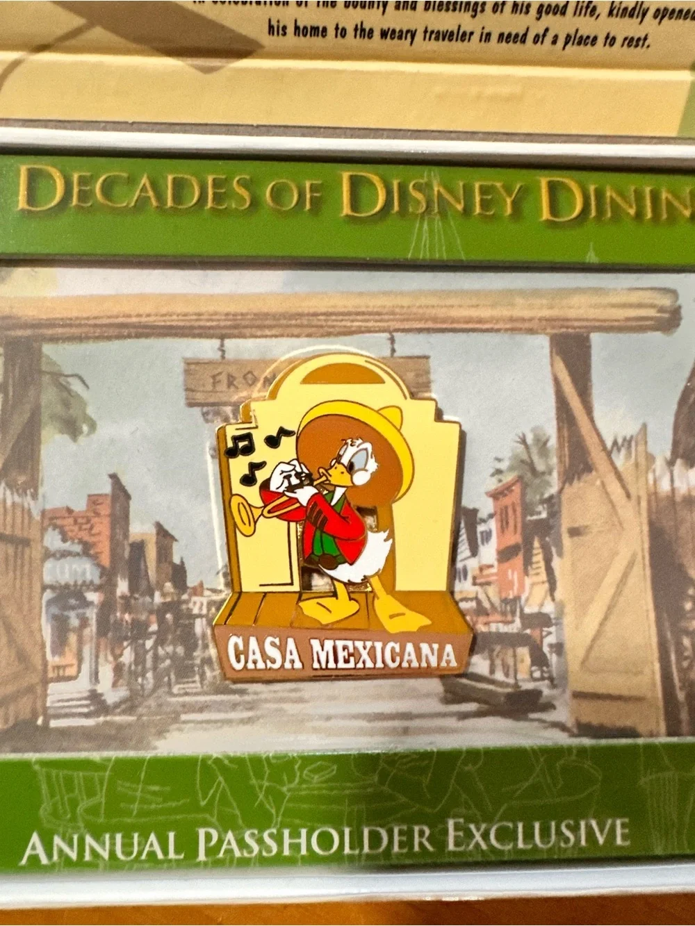 Disneyland AP Limited Edition CASA MEXICANA Pin “Five Decades of Disney Dining”